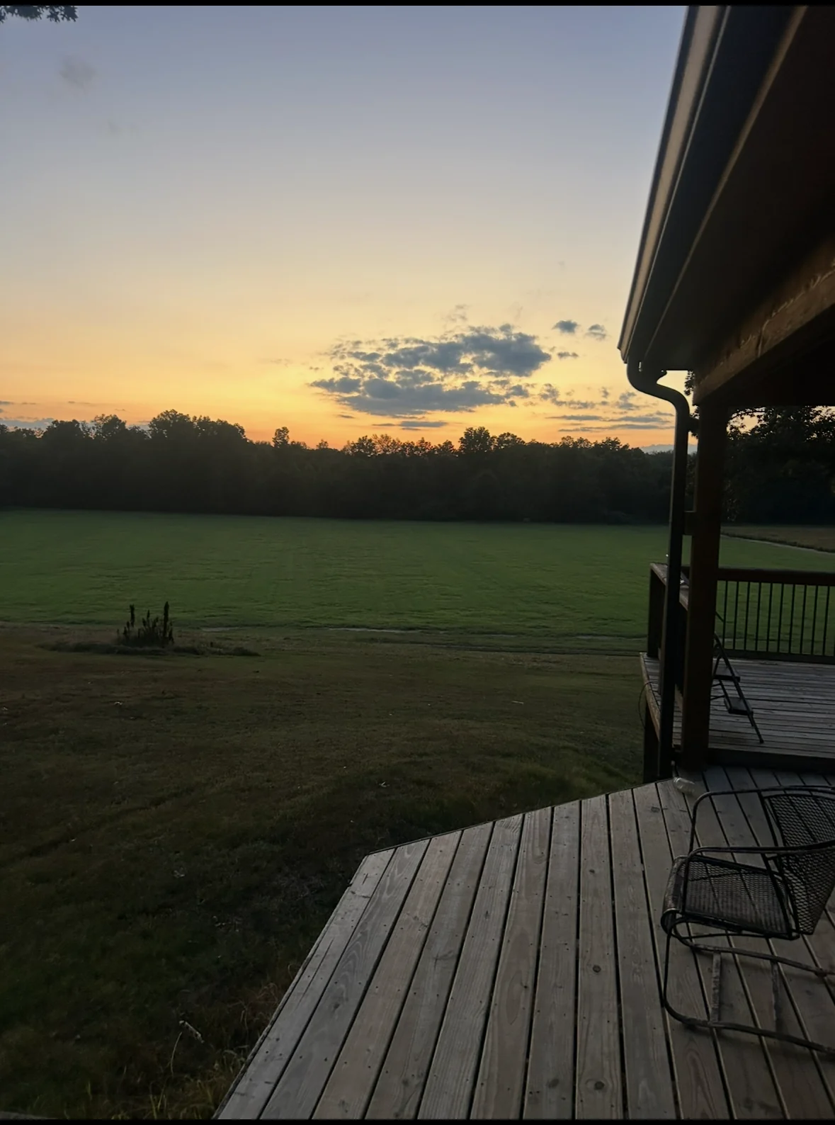 North Mississippi property at sunset